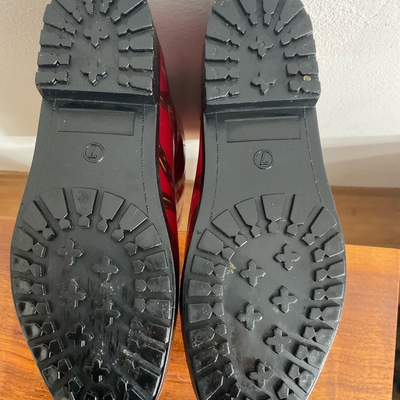 Lauren Ralph Lauren Rossalyn II Red Equestrian Knee High Rubber Rain Boot Size 7 - Picture 5 of 5